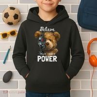 Bear Toy Half Robot Kids Hoodie thumb 2
