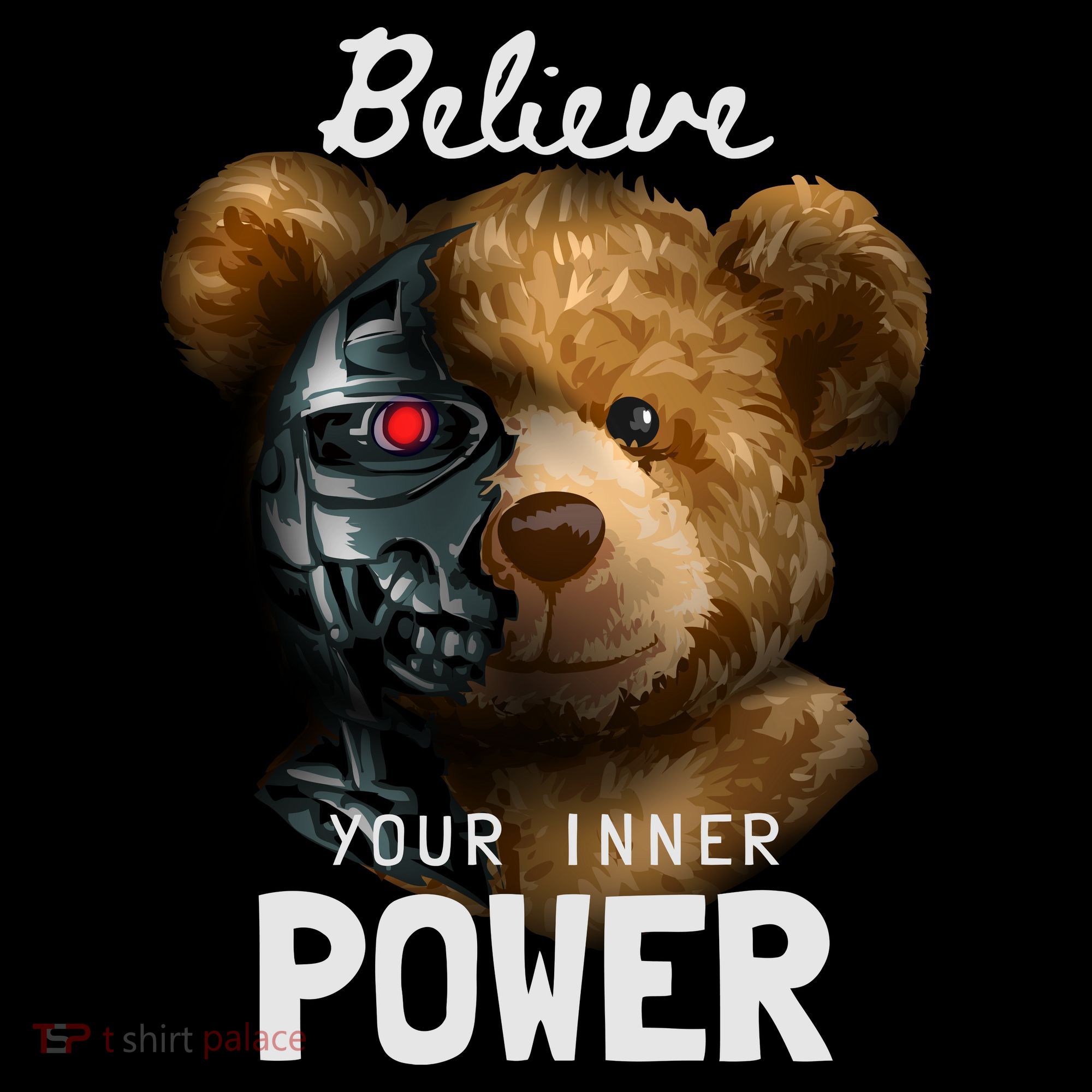 Bear Toy Half Robot Kids Hoodie