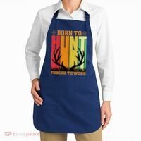 Born To Hunt Forced To Work Apron thumb 2