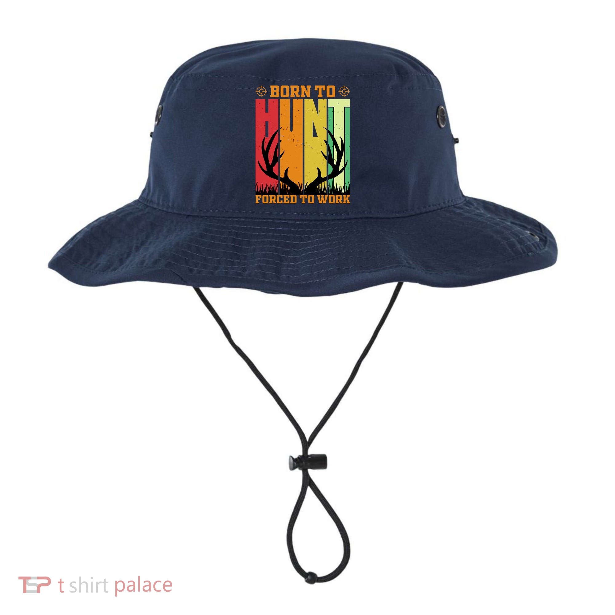 Born To Hunt Forced To Work Bucket Hat