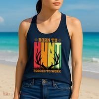 Born To Hunt Forced To Work Women's Tank Top thumb 2