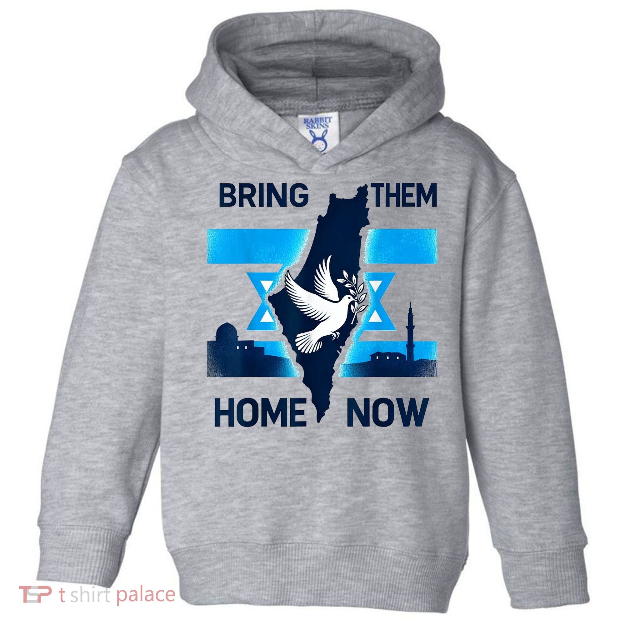 Bring Them Home Now! Stand With Israel Flag America Toddler Hoodie