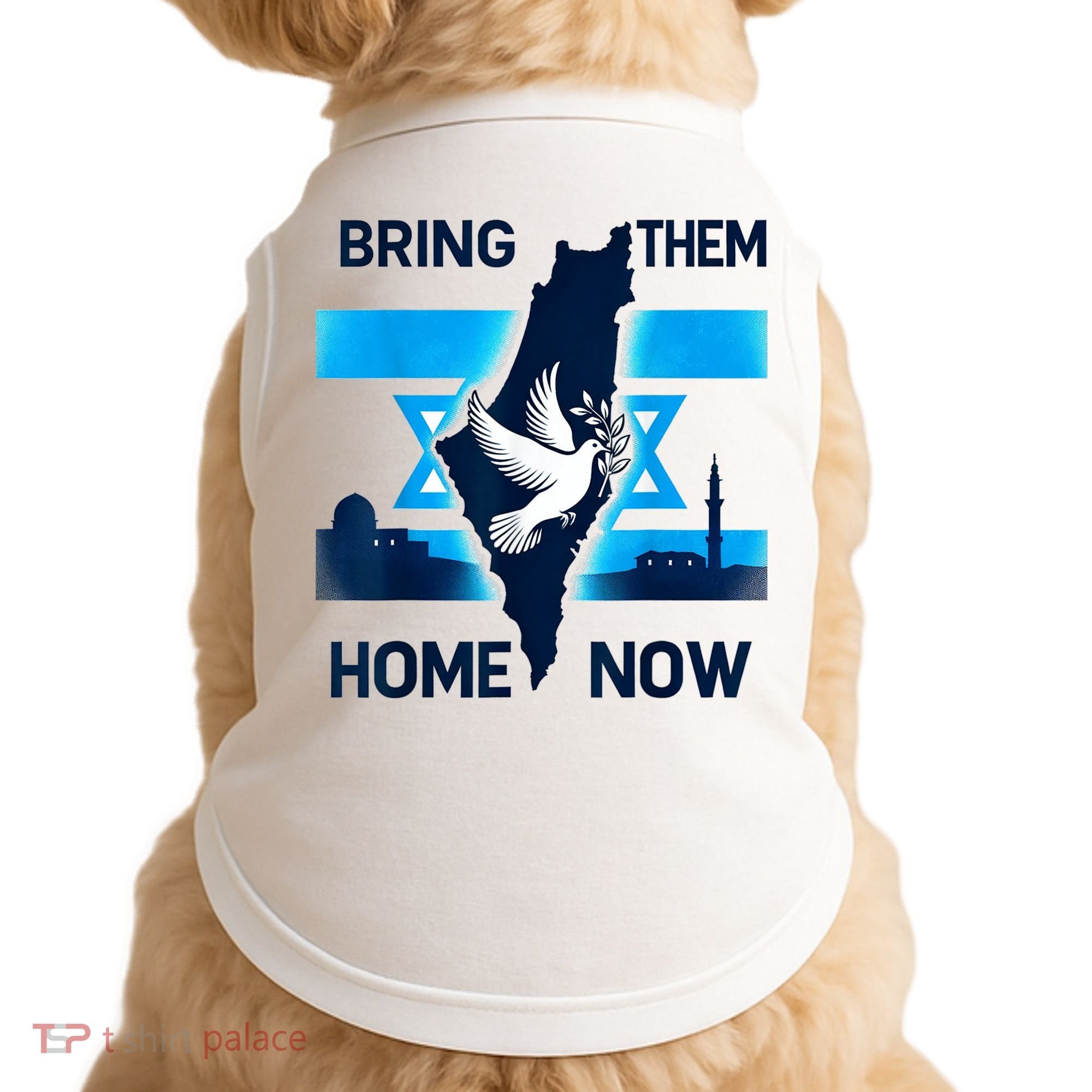 Bring Them Home Now! Stand With Israel Flag America Doggie Tank