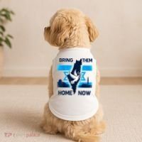 Bring Them Home Now! Stand With Israel Flag America Doggie Tank thumb 2