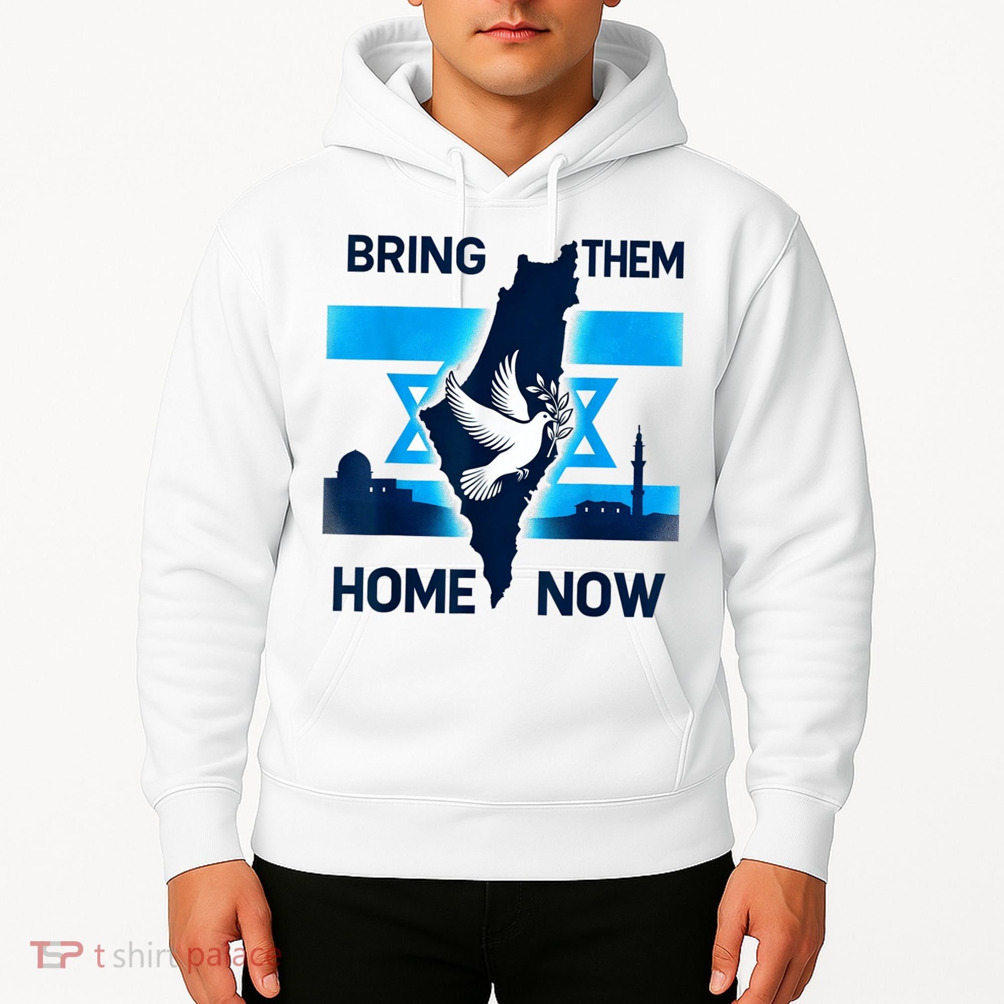 Bring Them Home Now! Stand With Israel Flag America Hoodie