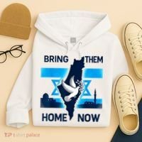 Bring Them Home Now! Stand With Israel Flag America Hoodie thumb 4