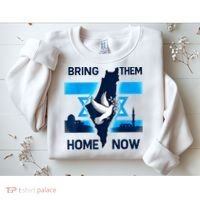 Bring Them Home Now! Stand With Israel Flag America Sweatshirt thumb 2