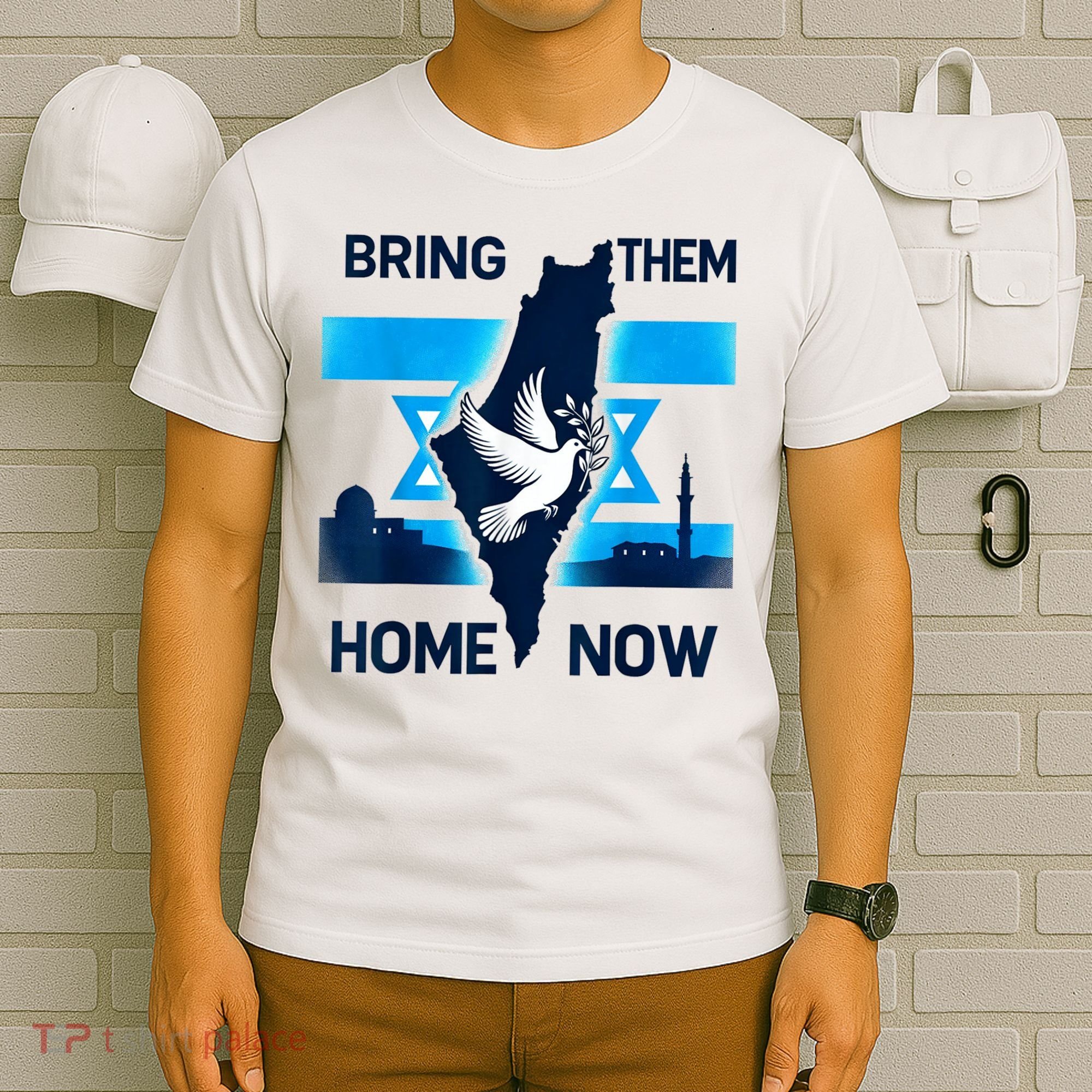 Bring Them Home Now! Stand With Israel Flag America T-Shirt