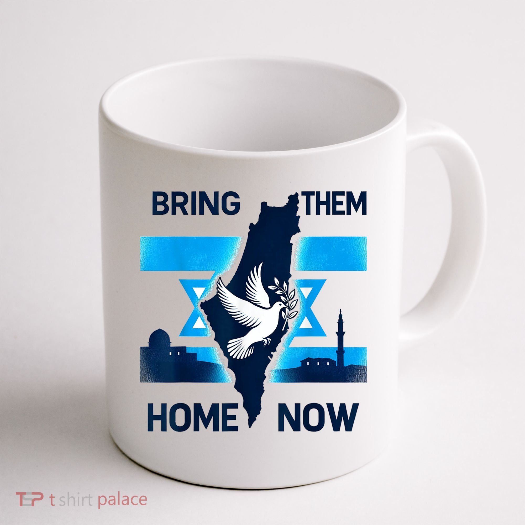 Bring Them Home Now! Stand With Israel Flag America Coffee Mug