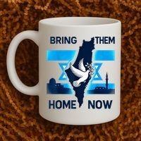 Bring Them Home Now! Stand With Israel Flag America Coffee Mug thumb 2