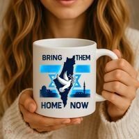Bring Them Home Now! Stand With Israel Flag America Coffee Mug thumb 3