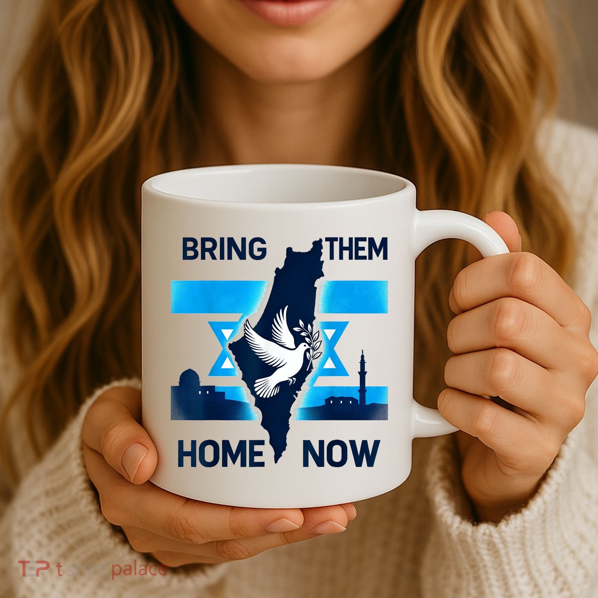 Bring Them Home Now! Stand With Israel Flag America Coffee Mug