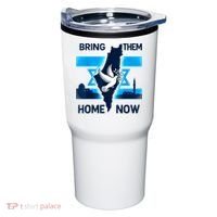 Bring Them Home Now! Stand With Israel Flag America Tumbler thumb 0