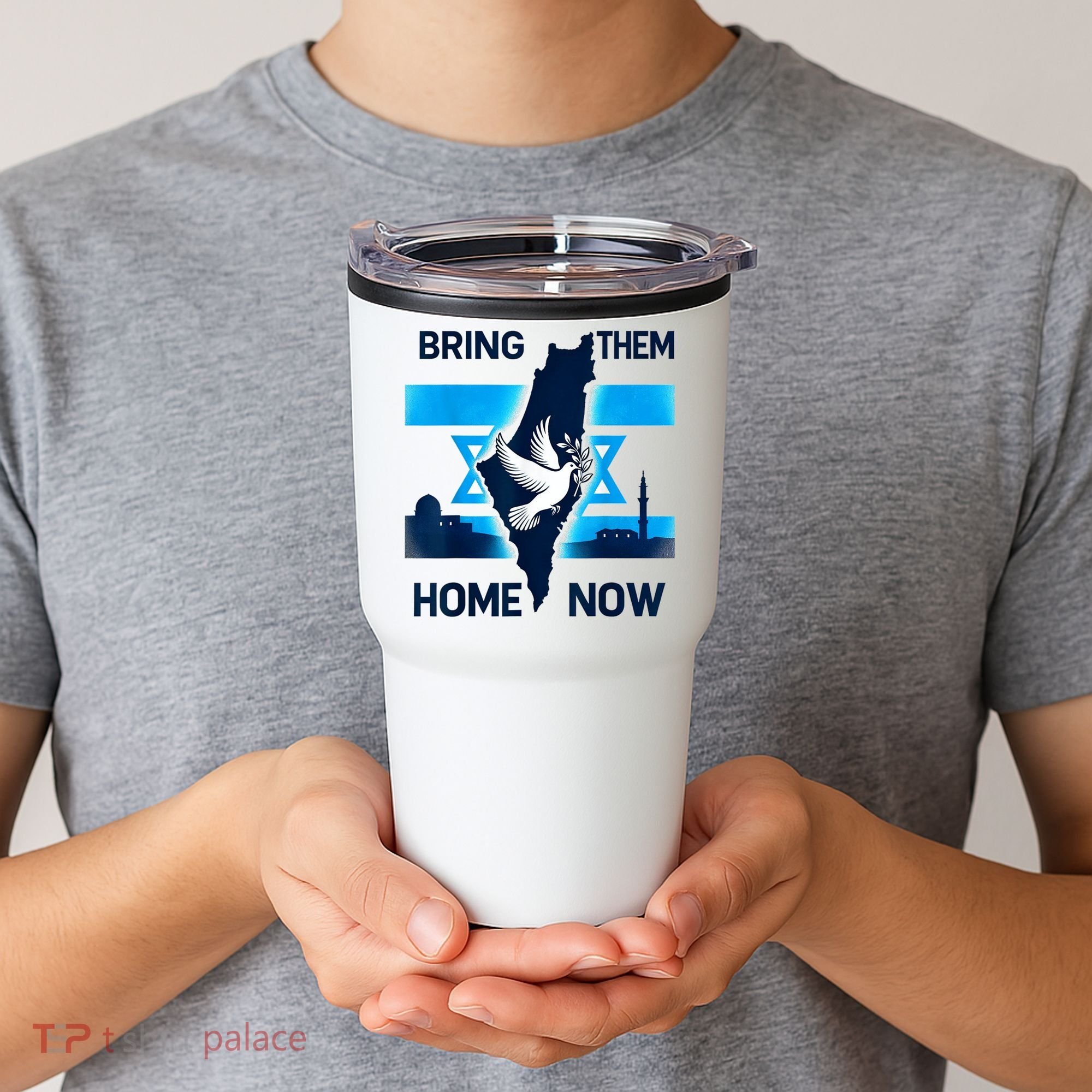 Bring Them Home Now! Stand With Israel Flag America Tumbler
