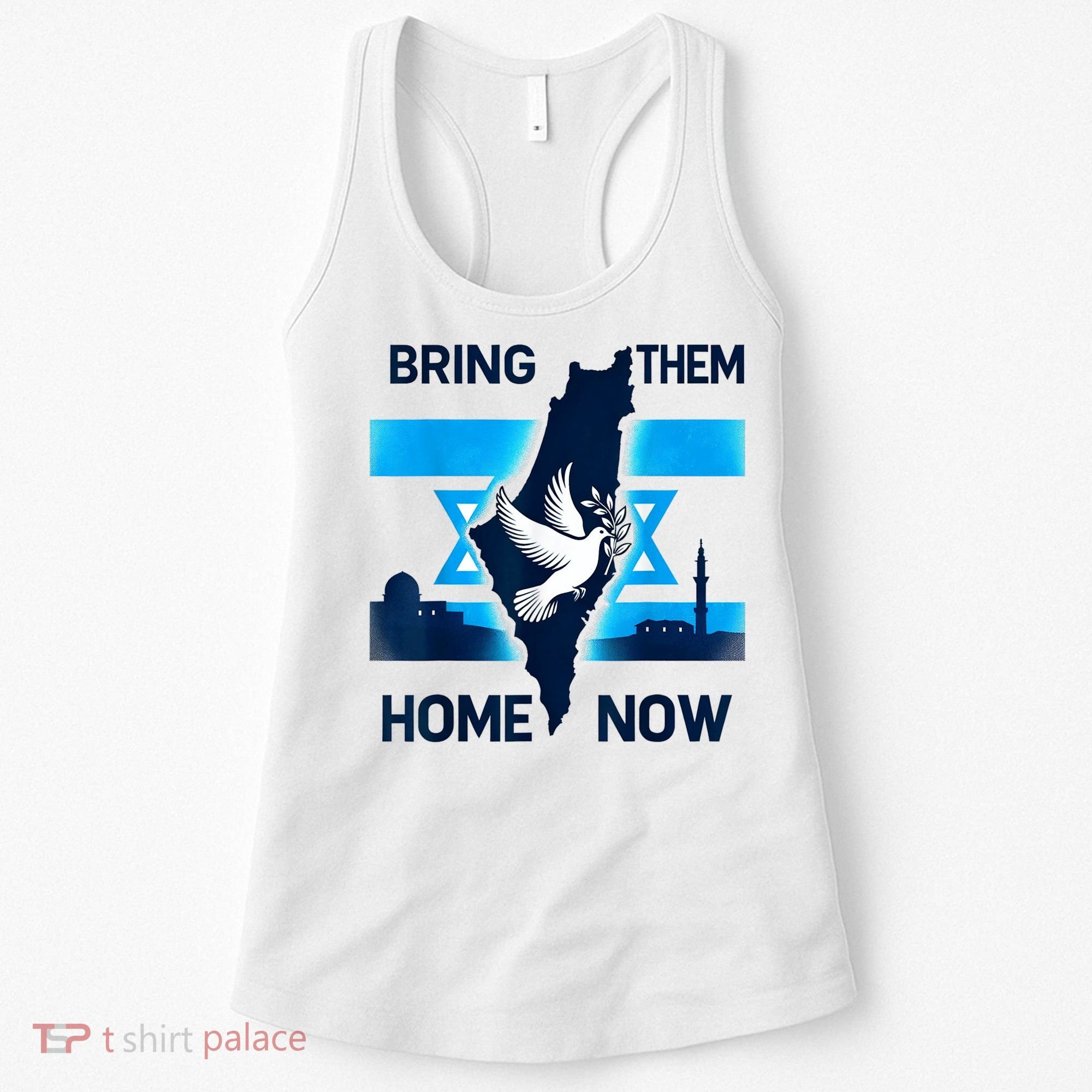 Bring Them Home Now! Stand With Israel Flag America Women's Tank Top