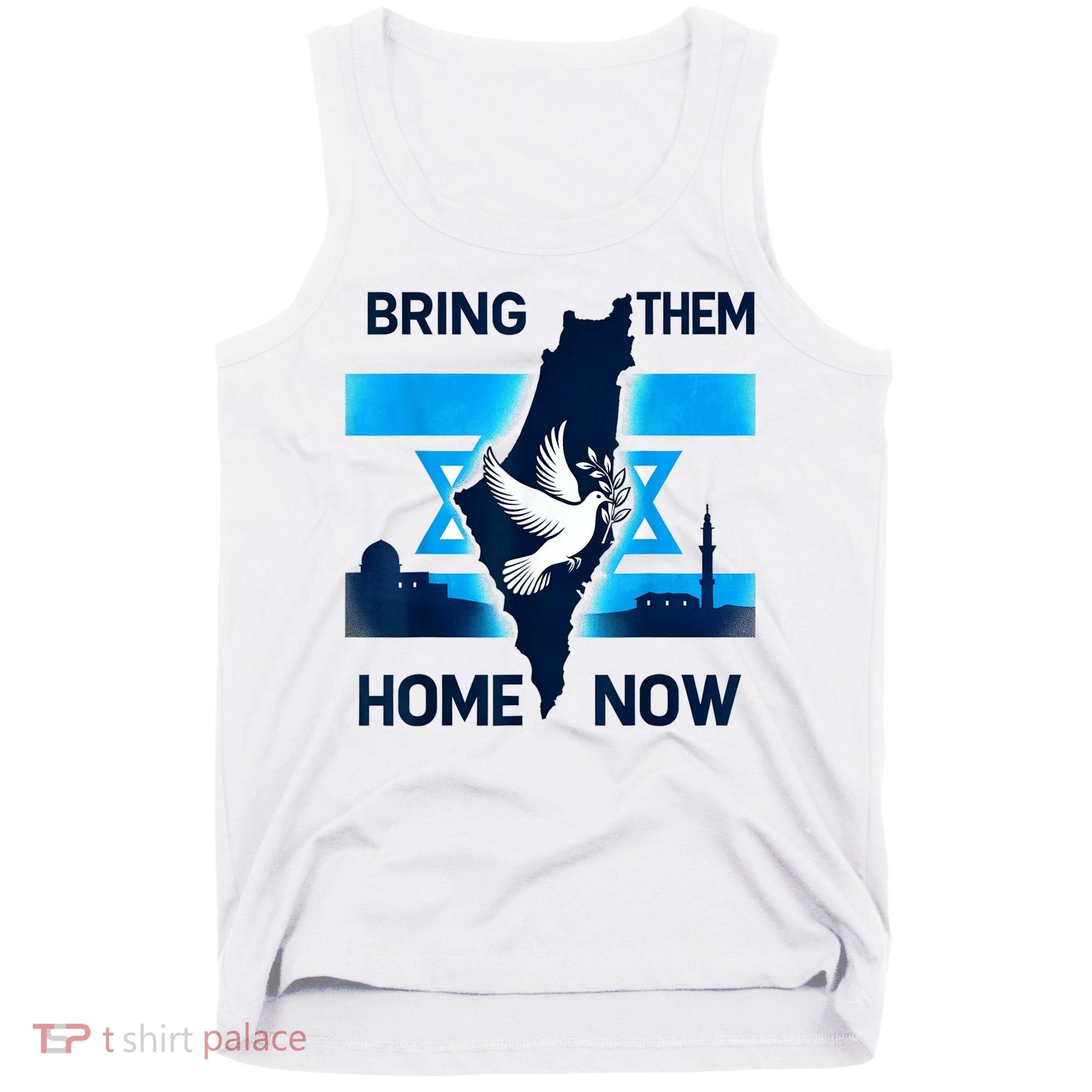Bring Them Home Now! Stand With Israel Flag America Tank Top