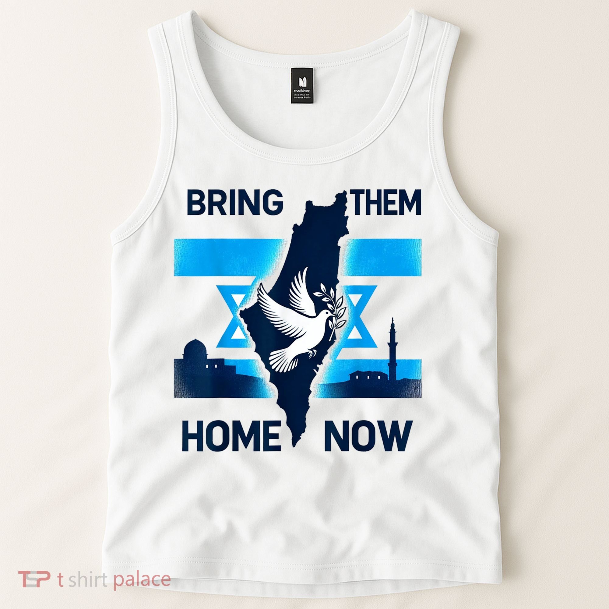 Bring Them Home Now! Stand With Israel Flag America Tank Top
