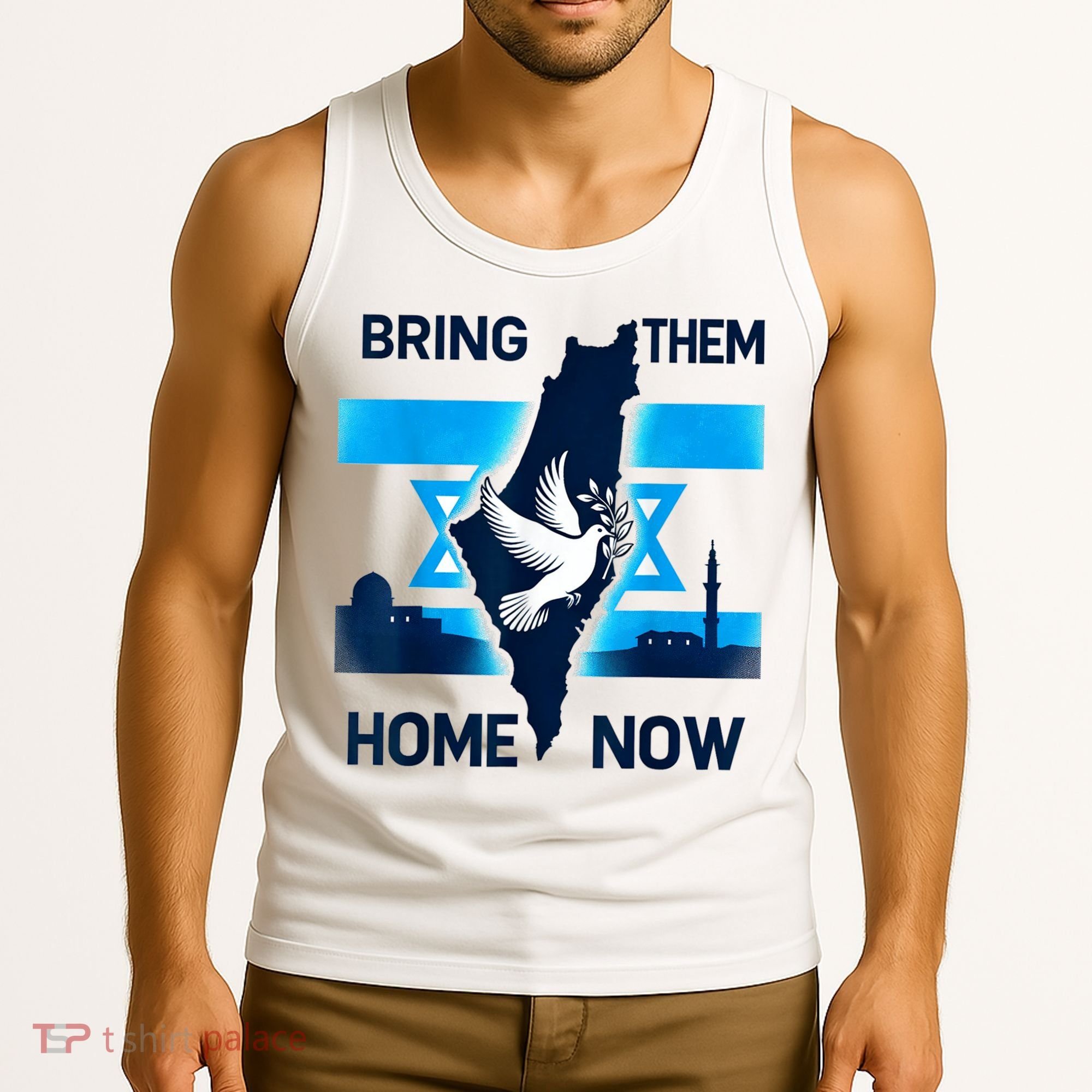 Bring Them Home Now! Stand With Israel Flag America Tank Top