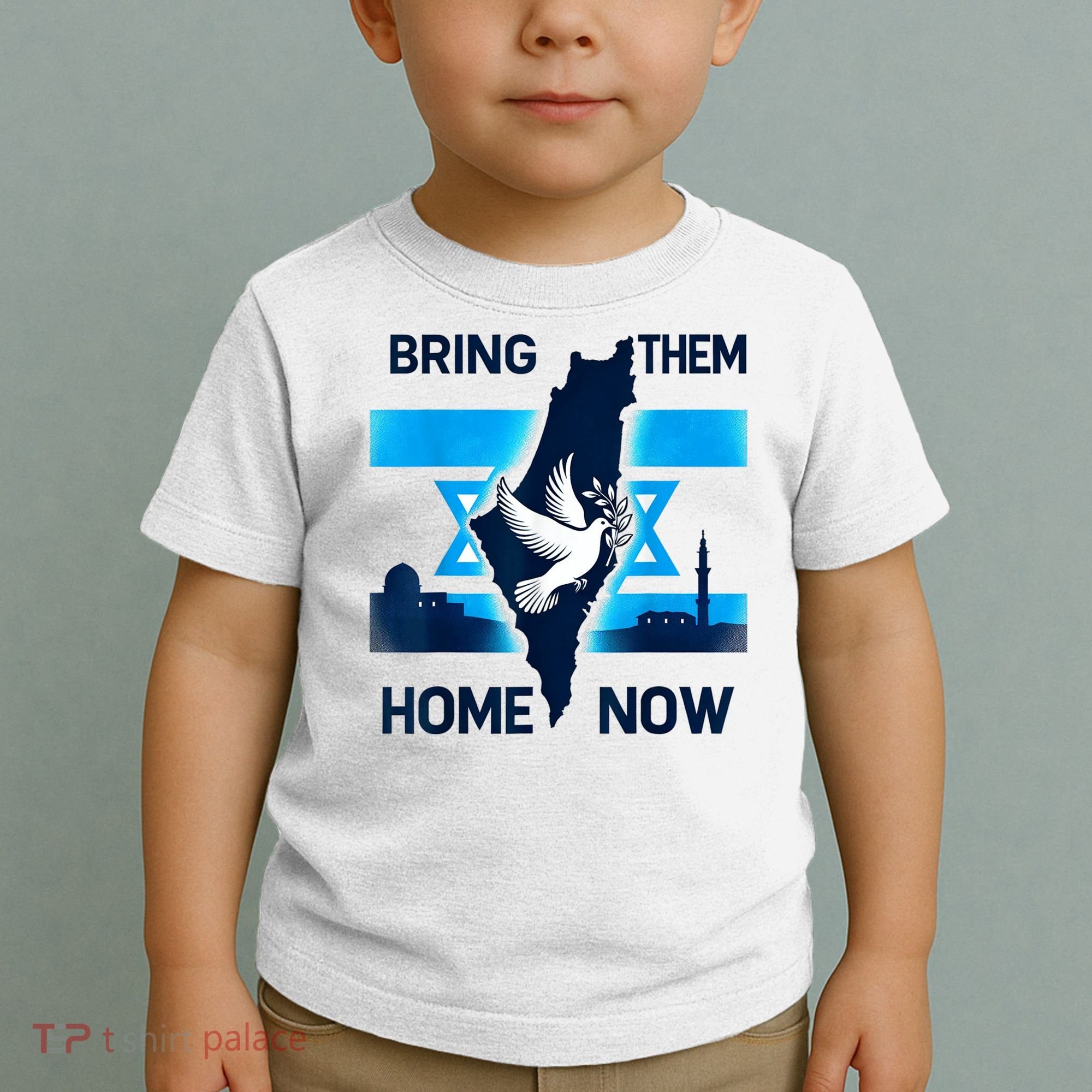 Bring Them Home Now! Stand With Israel Flag America Toddler T-Shirt