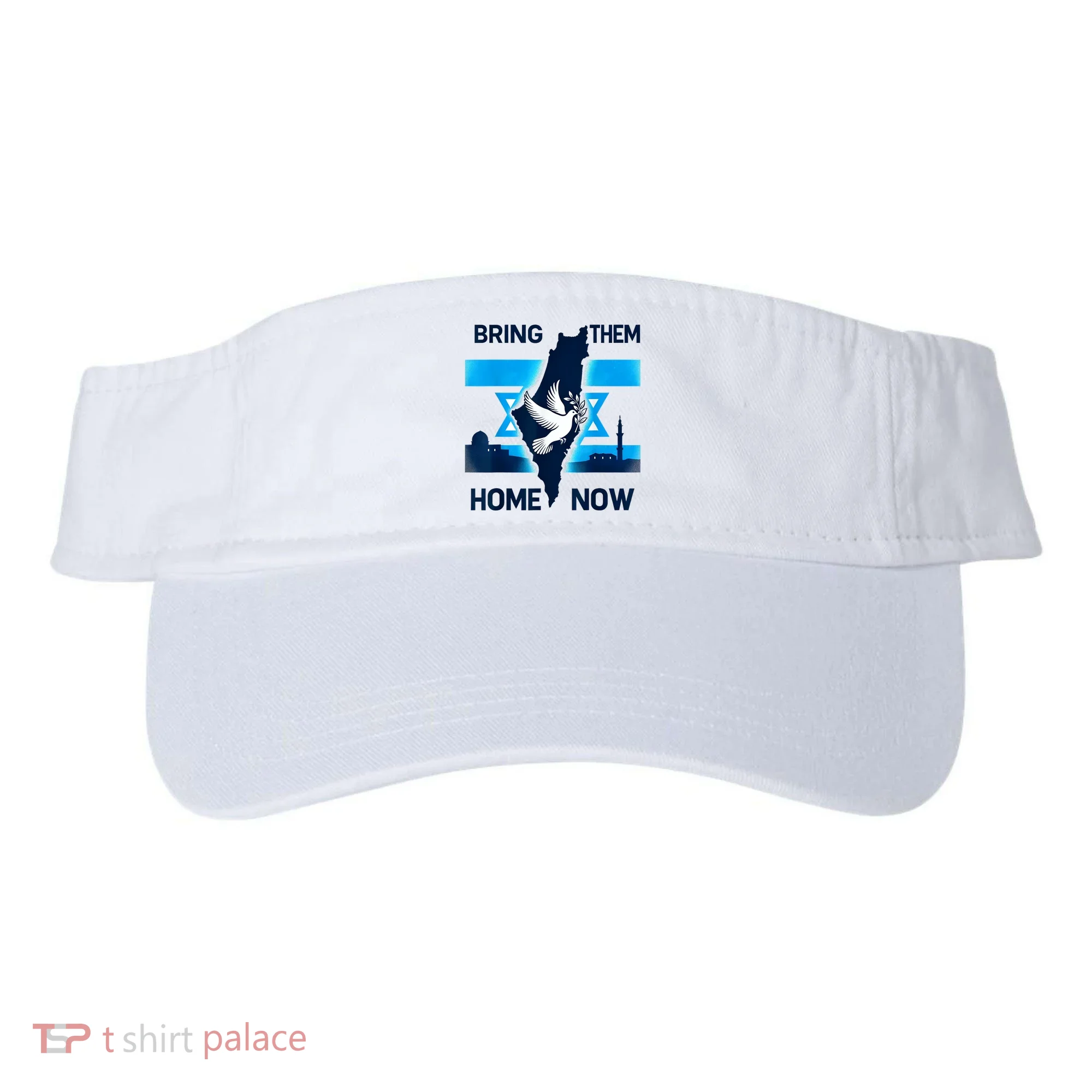 Bring Them Home Now! Stand With Israel Flag America Visor
