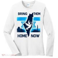 Bring Them Home Now! Stand With Israel Flag America Women's Long Sleeve Shirt thumb 0