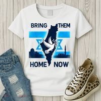 Bring Them Home Now! Stand With Israel Flag America Women's T-Shirt thumb 3