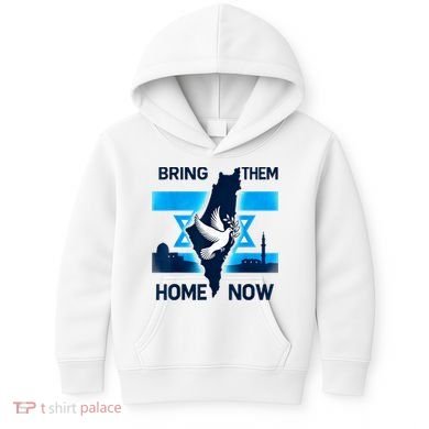 Bring Them Home Now! Stand With Israel Flag America Kids Hoodie