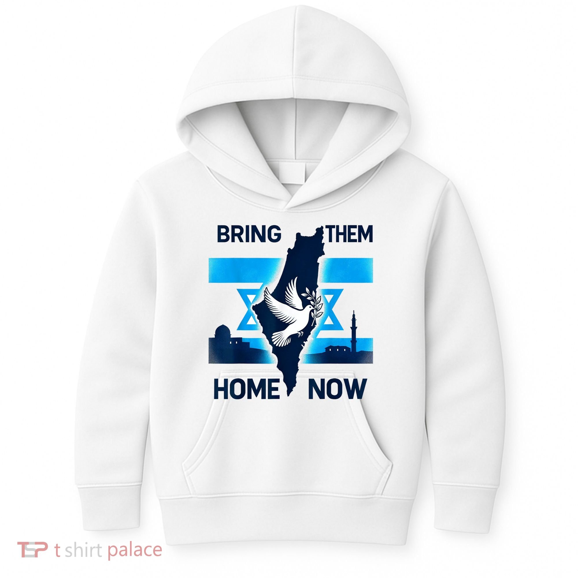 Bring Them Home Now! Stand With Israel Flag America Kids Hoodie
