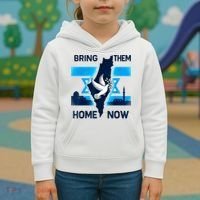 Bring Them Home Now! Stand With Israel Flag America Kids Hoodie thumb 3