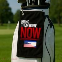 Bring Them Home Now Stand With Israel Golf Towel thumb 2