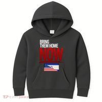 Bring Them Home Now Stand With Israel Kids Hoodie thumb 0