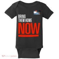 Bring Them Home Now! Stand With Israel Israel America Flag Support Israel Baby Bodysuit thumb 0