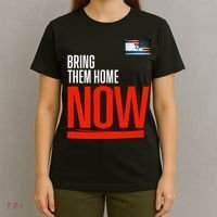 Bring Them Home Now! Stand With Israel Israel America Flag T-Shirt thumb 4