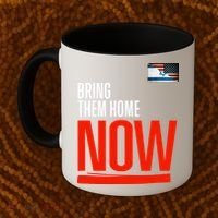 Bring Them Home Now! Stand With Israel Israel America Flag Coffee Mug thumb 2