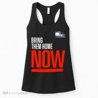 Bring Them Home Now! Stand With Israel Israel America Flag Women's Tank Top thumb 0