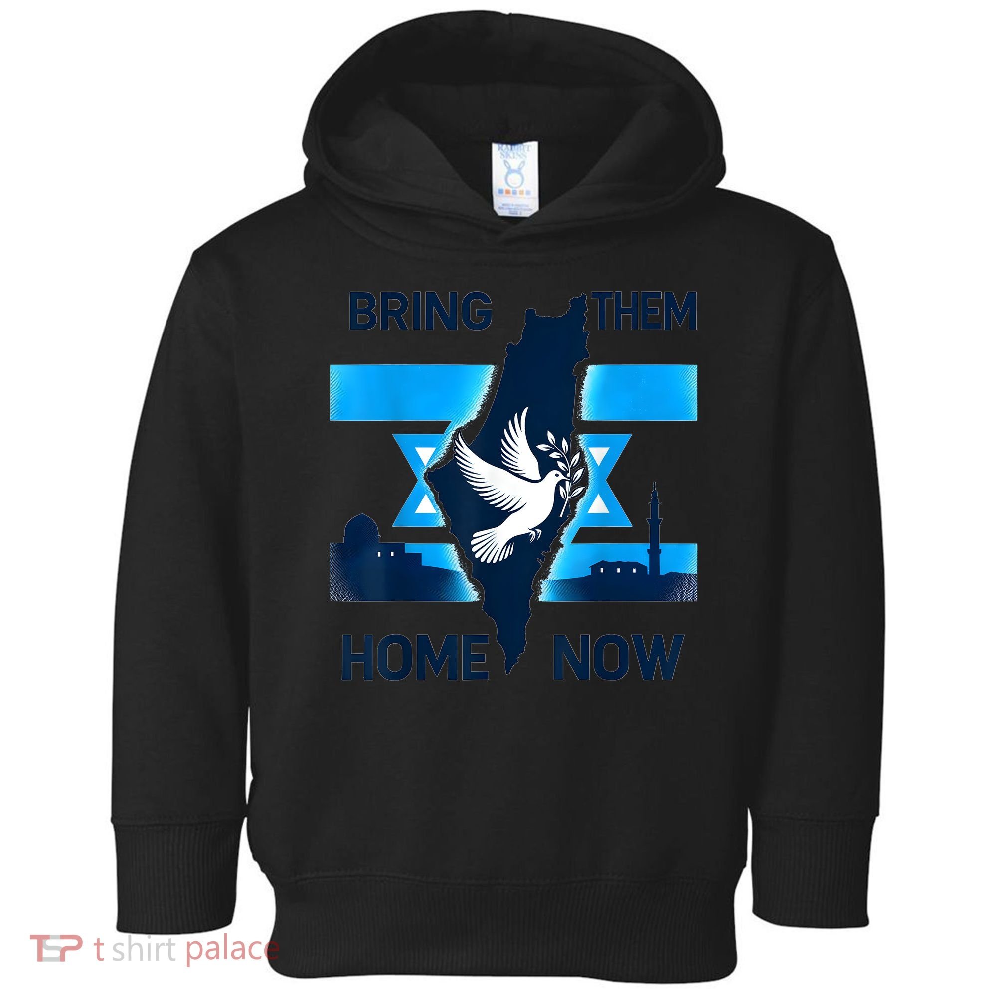 Bring Them Home Now! Stand With Israel Flag America Toddler Hoodie
