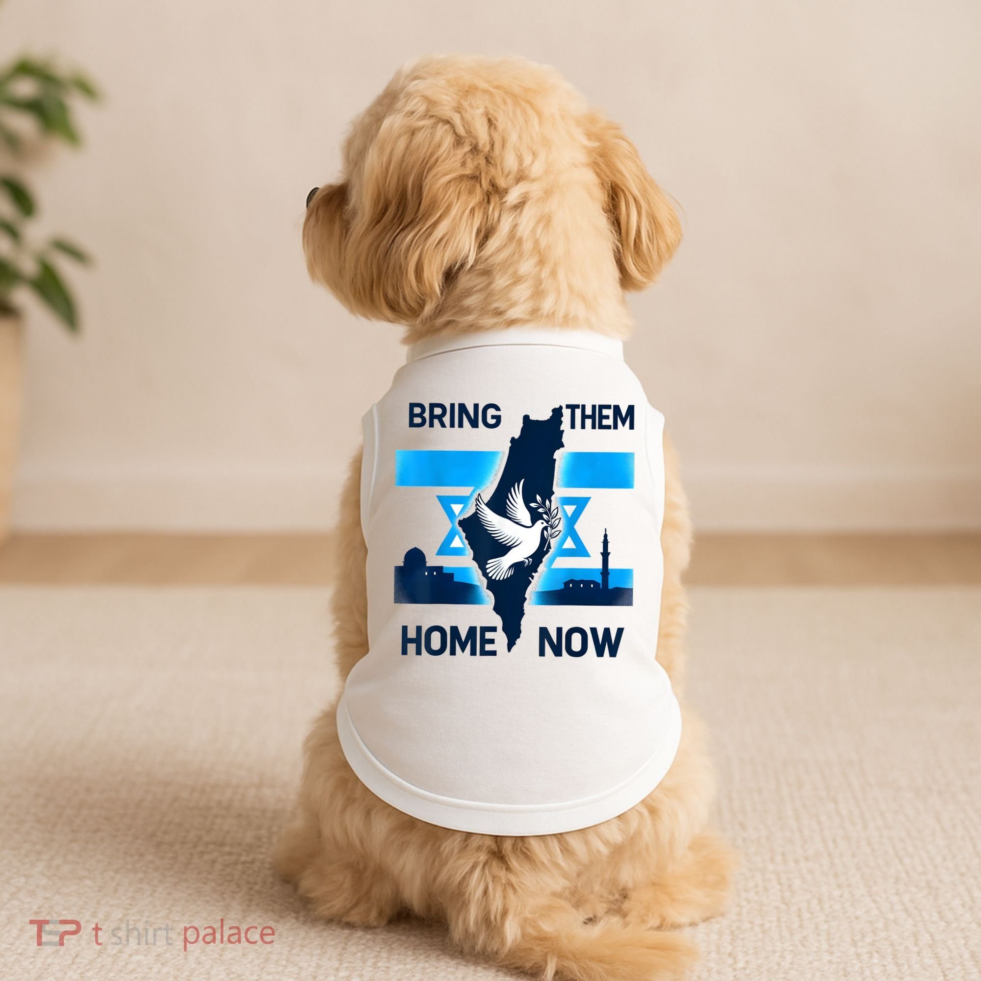 Bring Them Home Now! Stand With Israel Flag America Doggie Tank
