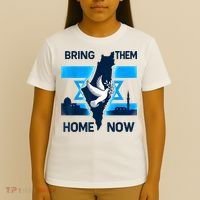 Bring Them Home Now! Stand With Israel Flag America T-Shirt thumb 4