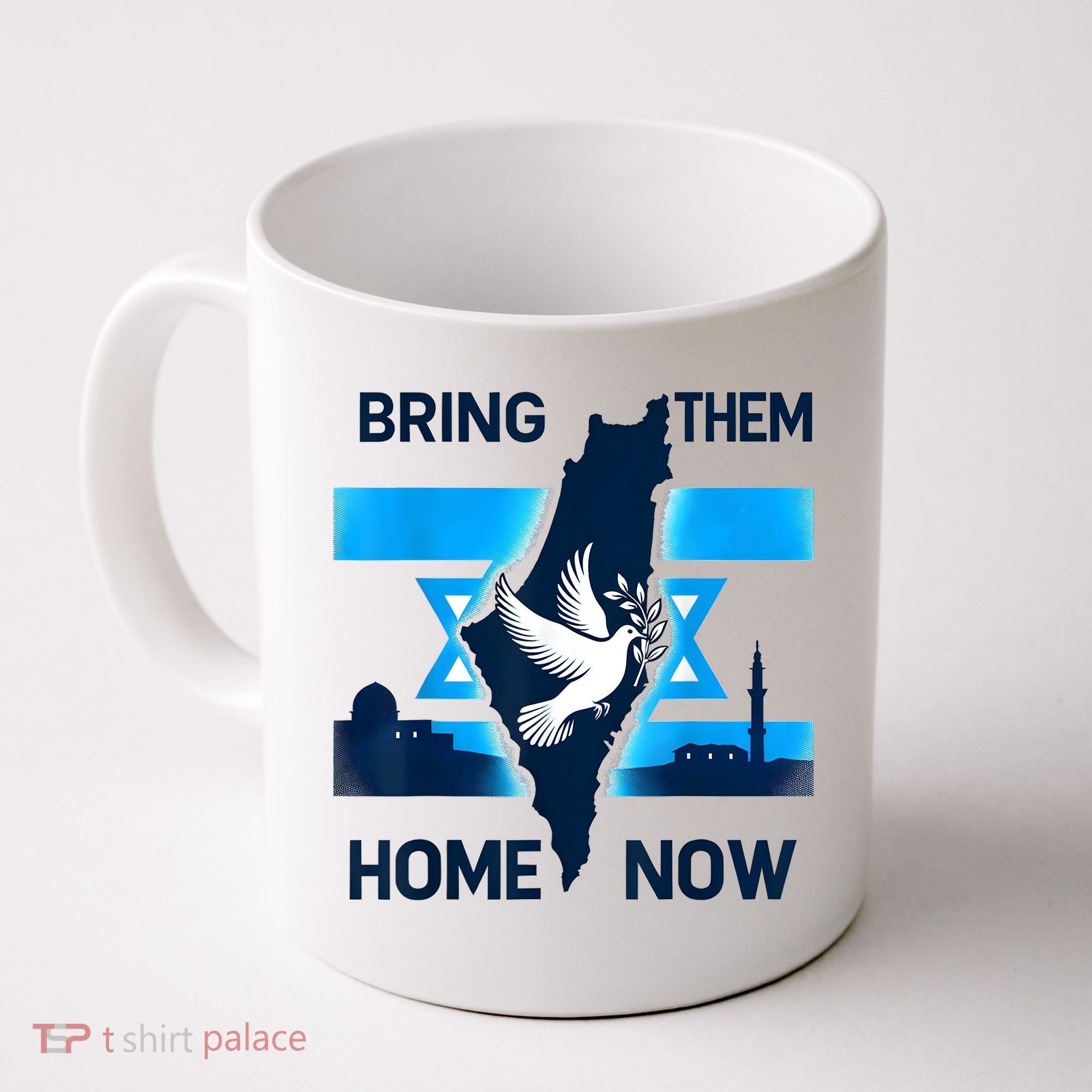 Bring Them Home Now! Stand With Israel Flag America Coffee Mug