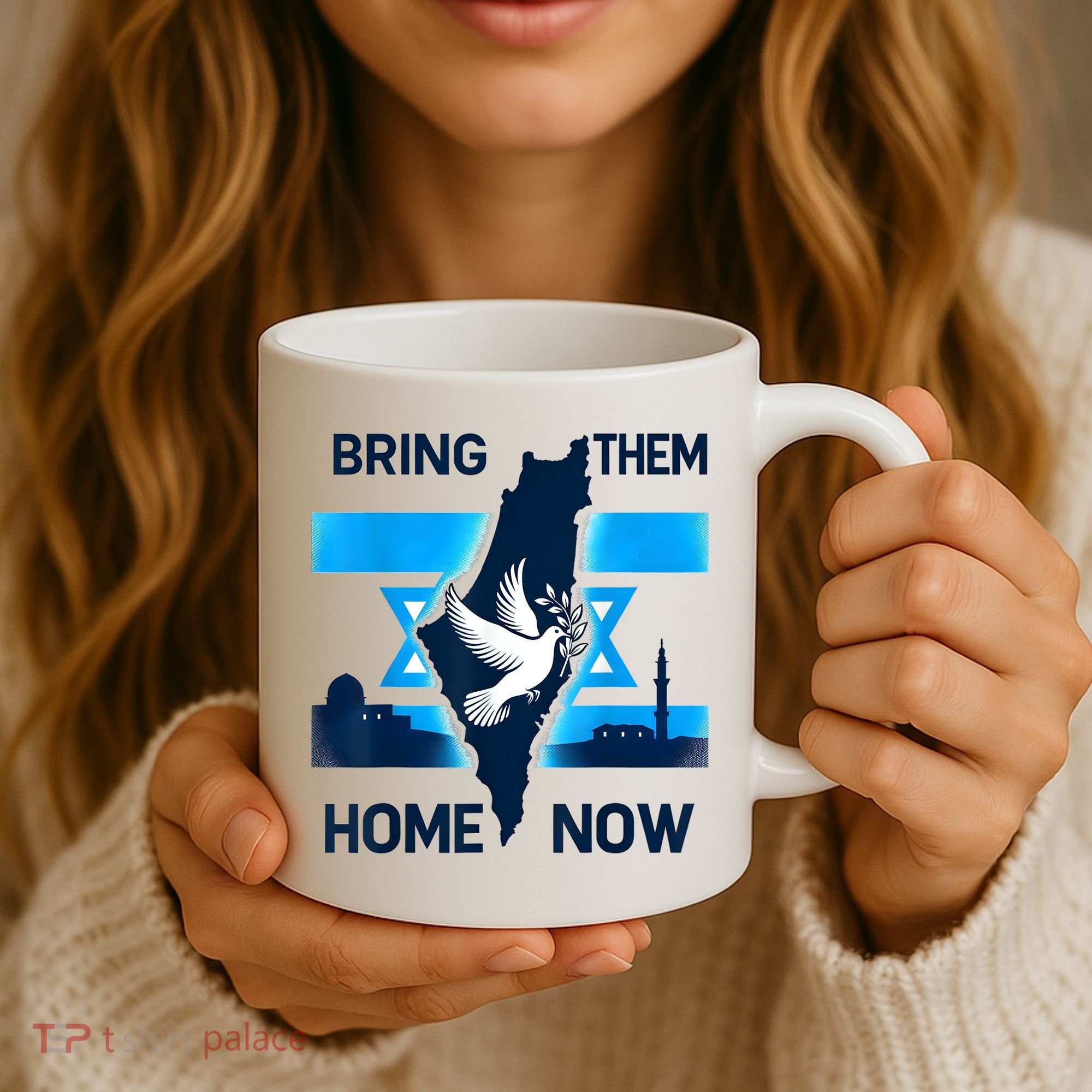 Bring Them Home Now! Stand With Israel Flag America Coffee Mug