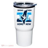 Bring Them Home Now! Stand With Israel Flag America Tumbler thumb 0