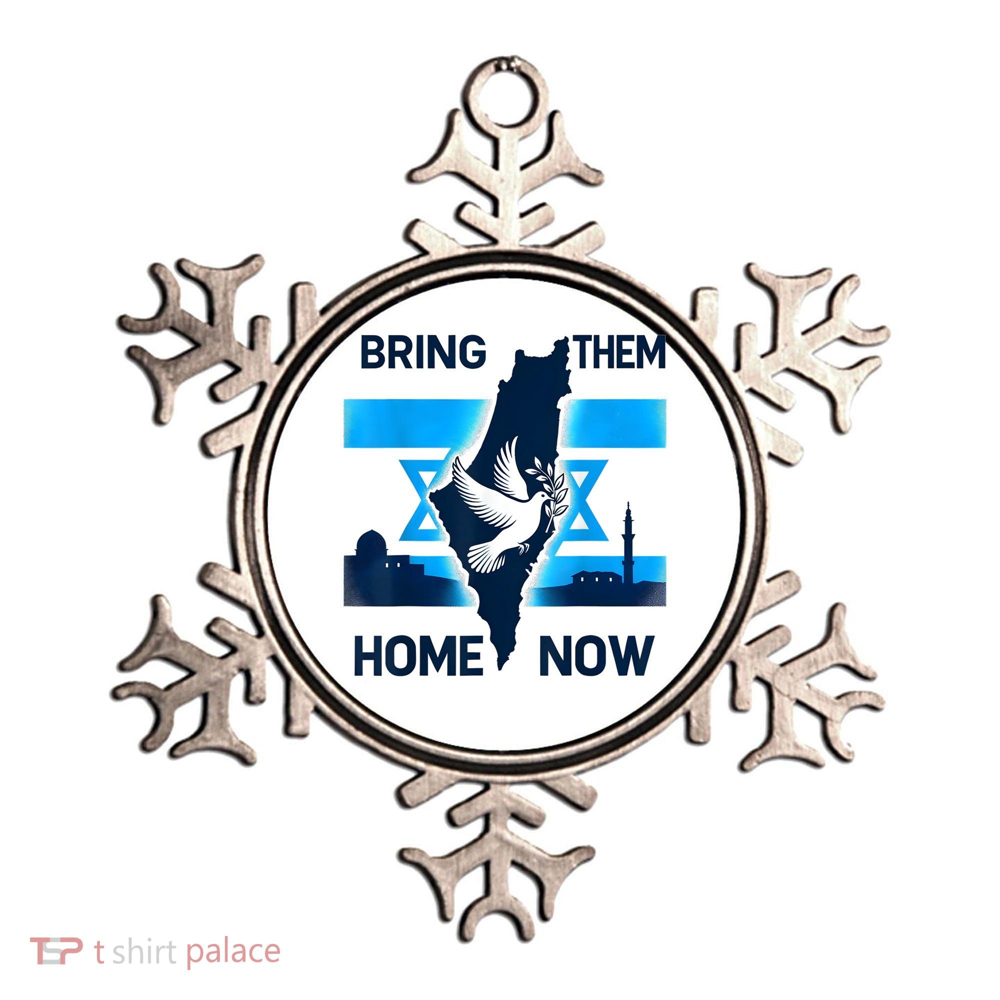 Bring Them Home Now! Stand With Israel Flag America Ornament