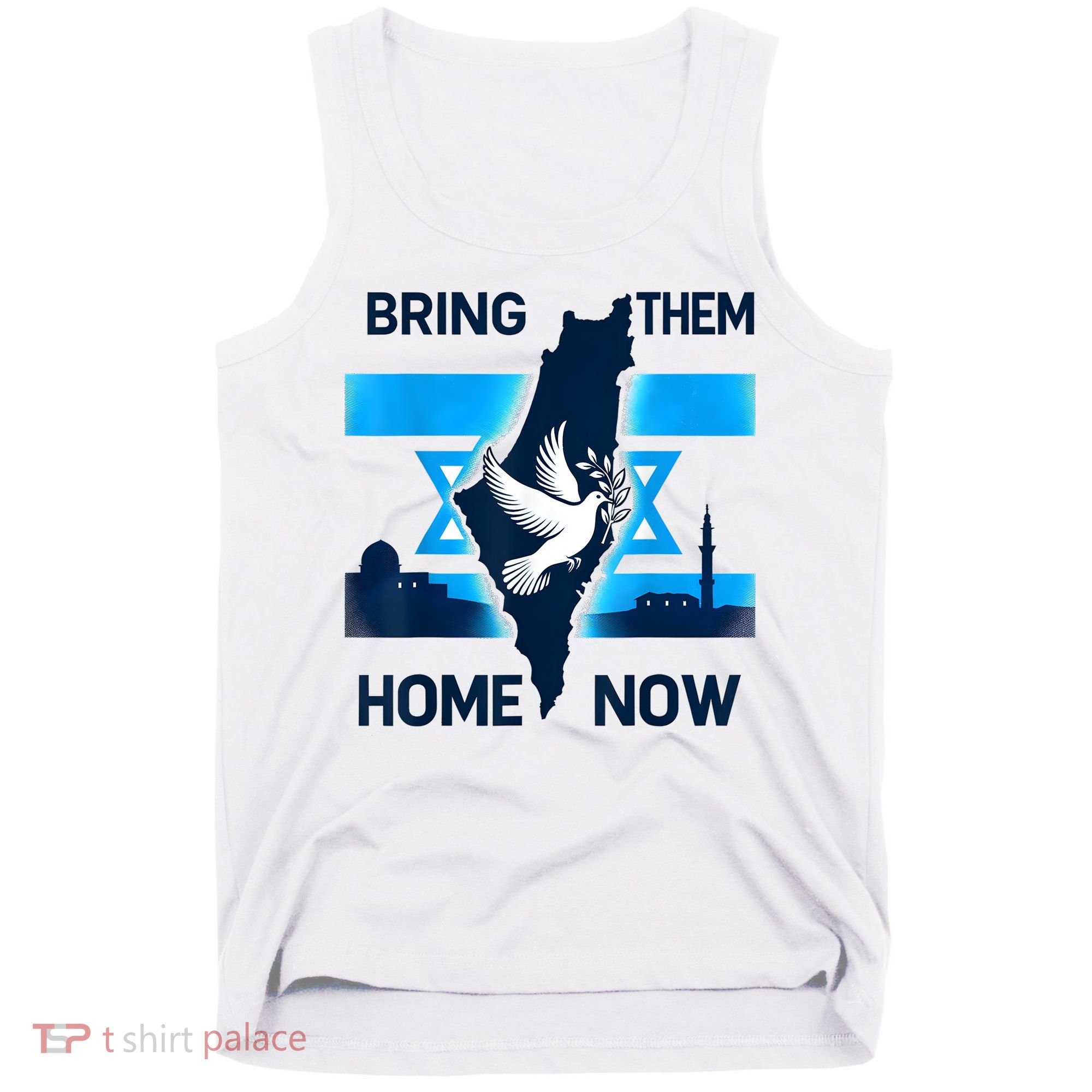 Bring Them Home Now! Stand With Israel Flag America Tank Top