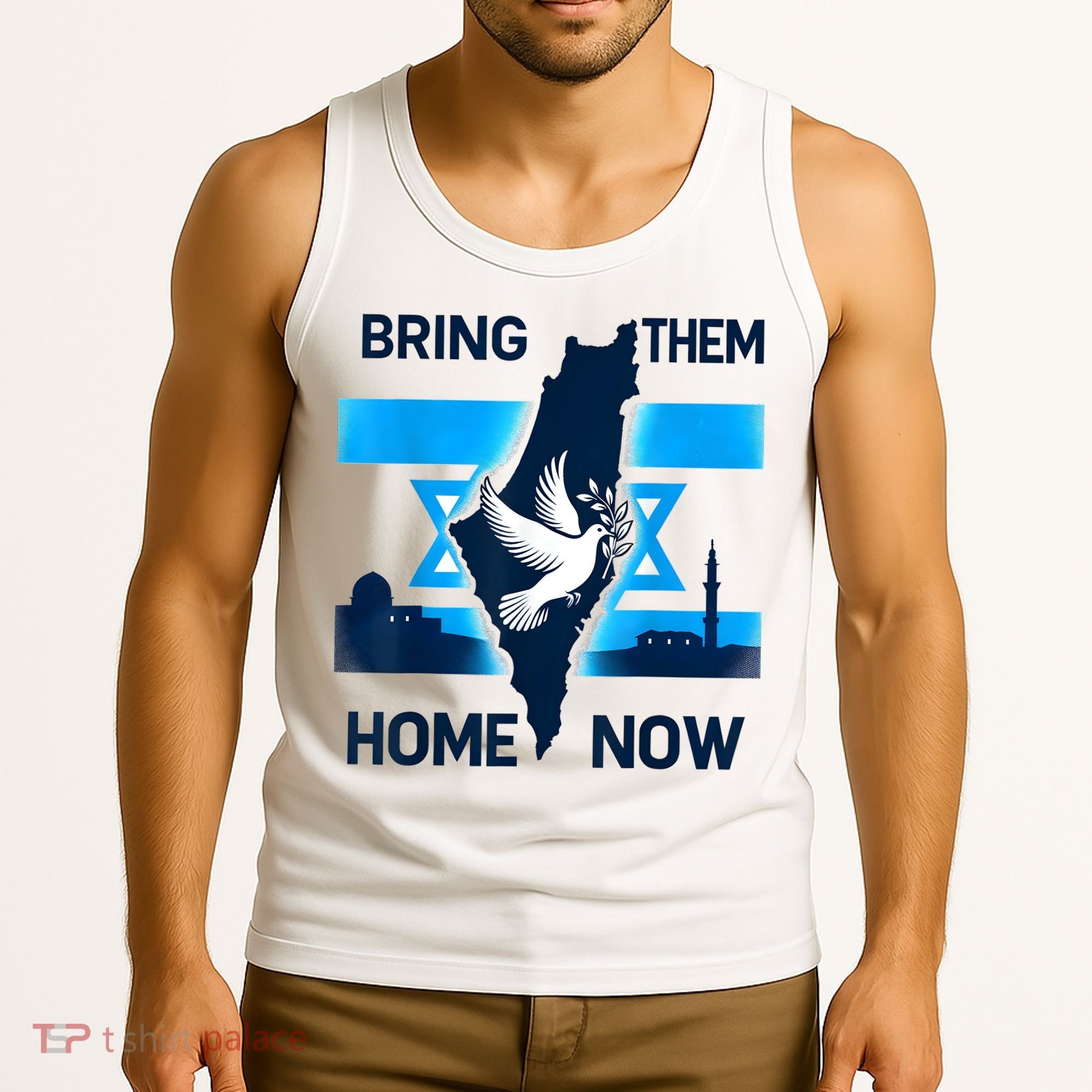 Bring Them Home Now! Stand With Israel Flag America Tank Top
