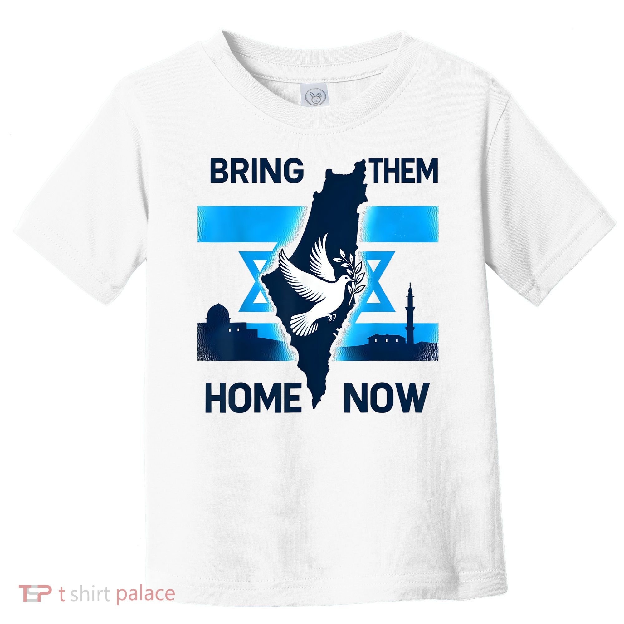 Bring Them Home Now! Stand With Israel Flag America Toddler T-Shirt