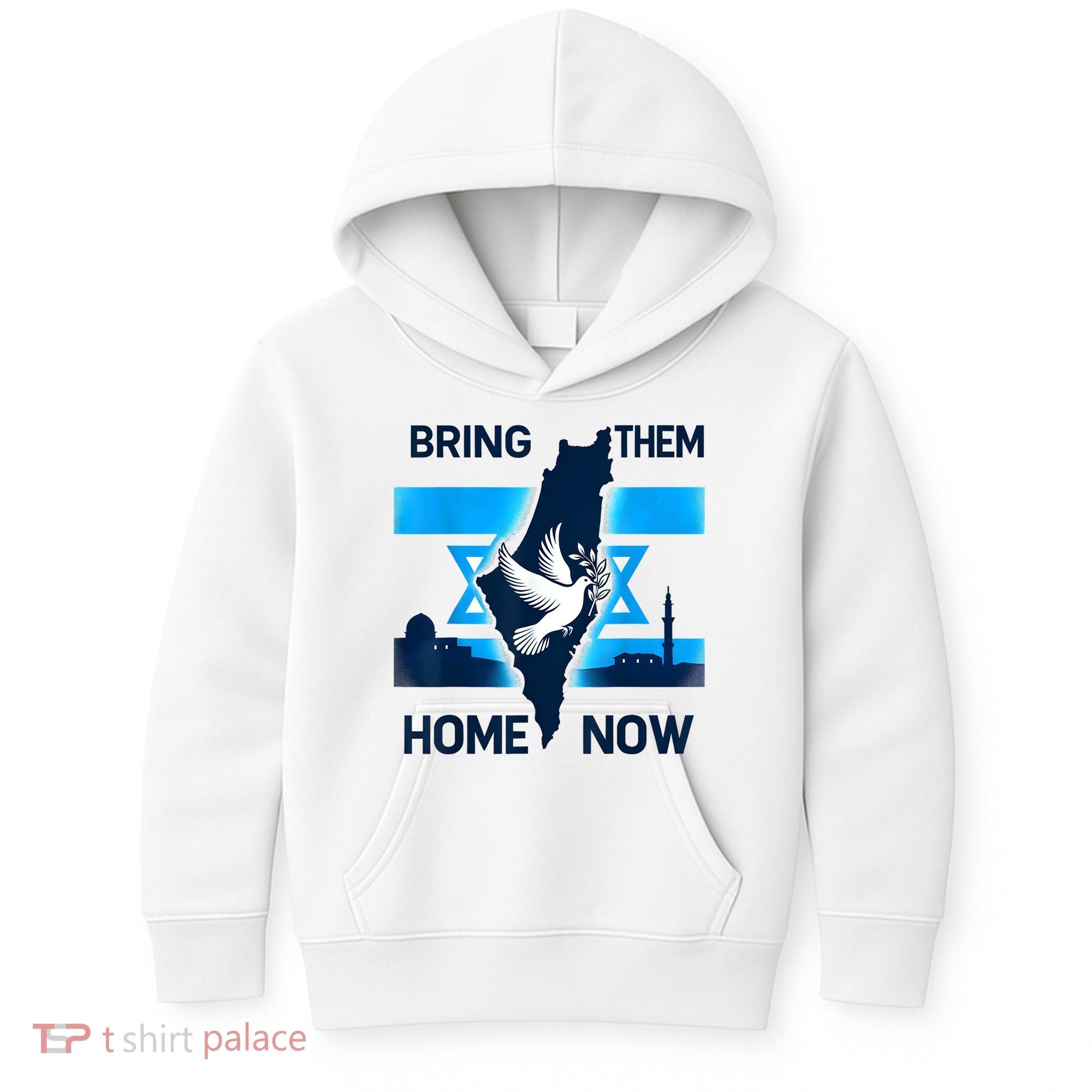 Bring Them Home Now! Stand With Israel Flag America Kids Hoodie