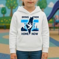Bring Them Home Now! Stand With Israel Flag America Kids Hoodie thumb 3