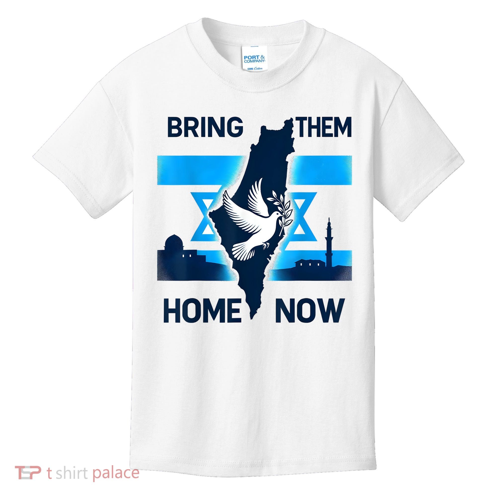Bring Them Home Now! Stand With Israel Flag America Kids T-Shirt