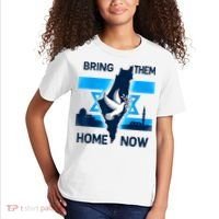 Bring Them Home Now! Stand With Israel Flag America Kids T-Shirt thumb 2