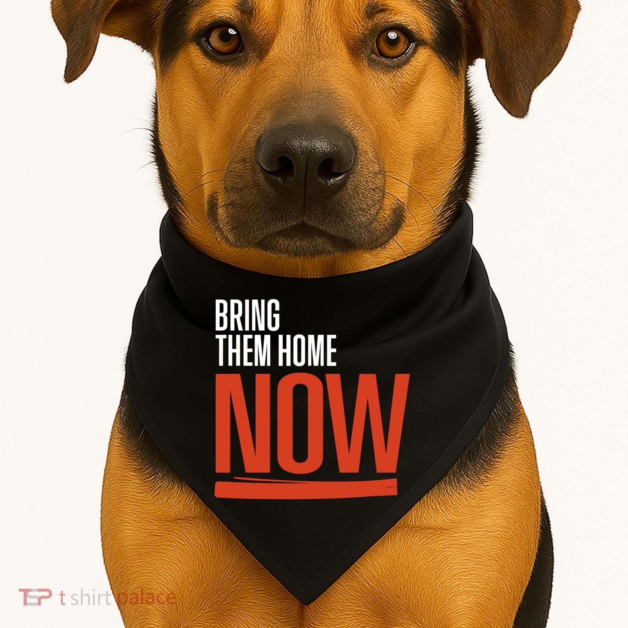 Bring Them Home Now USA-Made Doggie Bandana